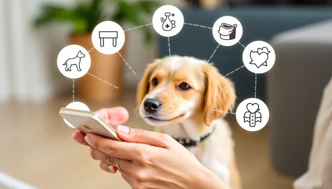 Pet owners can use their smartphones to order a variety of on-demand pet services.